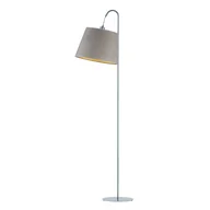 Lampy stojące - Designerska lampa podłogowa do czytania TALLIN VELUR z welurowym abażurem - miniaturka - grafika 1