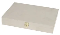 Pudełka i szkatułki - PUDEŁKO DREWNIANE 32x23,5x6,2 A4 szkatułka na biżuterię ozdoby pamiątki Decoupage - miniaturka - grafika 1
