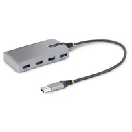 Huby USB - StarTech 5G4AB-USB-A-HUB huby i koncentratory USB 3.2 Gen 1 (3.1 Gen 1) Type-A 5000 Mbit/s Szary - miniaturka - grafika 1
