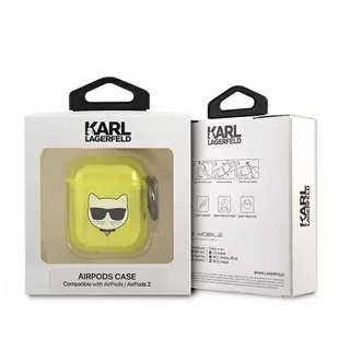 Karl Lagerfeld KLA2UCHFY AirPods cover żółty/yellow Choupette - Akcesoria do słuchawek - miniaturka - grafika 4