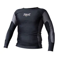 Kimona, stroje i obuwie - Koszulka kompresyjna męska EVERLAST Rashguard Longsleeve czarna 4430 M - miniaturka - grafika 1