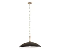 Lampy sufitowe - Kichler KL-DELAROSA-P-BK - Żyrandol na łańcuchu DELAROSA 1xE27/60W/230V czarny/mosiądz - miniaturka - grafika 1