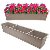 Donice - Prosperplast RATOLLA CASE P Doniczka 78,3x17,3x15cm mocca ISR800P - miniaturka - grafika 1