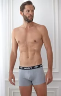 Majtki męskie - Umbro 2-pack bawełnianych bokserek męskich w kolorze czarnym i szarym, Kolor czarno-szary, Rozmiar M, Umbro - Intymna - miniaturka - grafika 1