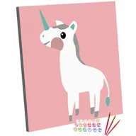 Malowanie po numerach - Zestaw do malowania po numerach, 20x20, Jednorożec Jeremi - miniaturka - grafika 1
