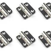 Zawiasy, okucia i inne akcesoria - (Po lewej) Sześć odłączanych zawiasów, 1,5-calowe miniaturowe uszczelki przesuwne, 304 zawiasy drzwiowe ze stali nierdzewnej z możliwością odłączenia - miniaturka - grafika 1