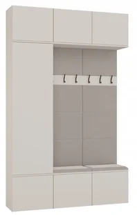 Garderoba HAGA III 1Sz2W Kaszmir Beż Szafa + 2X Wieszak Do Przedpokoju Topeshop - Szafy - miniaturka - grafika 1