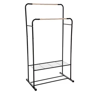 5five Simple Smart Wieszak do przedpokoju z półką na buty 2 drążki 80x50x150 cm 160461 - Szafki na buty - miniaturka - grafika 1