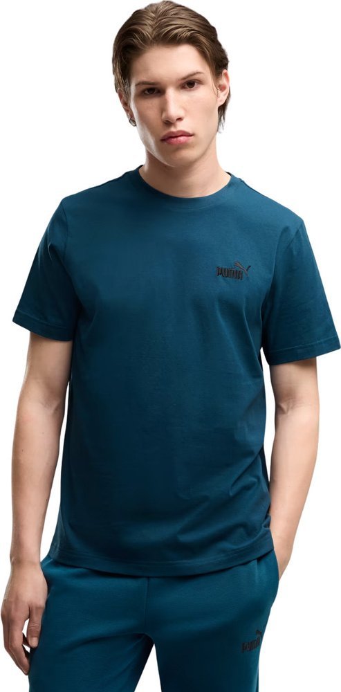 Puma Koszulka męska Puma ESS Small No.1 Logo Tees turkusowa 682535 36 XL