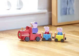 Świnka Peppa Pociąg Dziadka Świnki 3 Figurki 05034 - Figurki dla dzieci - miniaturka - grafika 2