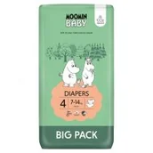 Pieluchy - Muumi Baby Moomin Baby, Pieluszki 4 Maxi (7-14 kg), Eko Big Pack 63 szt. - miniaturka - grafika 1