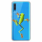 Etui i futerały do telefonów - Etui na Samsung Galaxy A70, Zielona żabka - miniaturka - grafika 1