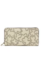 Portfele - TOUS Duży Portfel Damski Kaos Icon 395910208 Beżowy - miniaturka - grafika 1