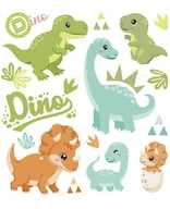 Pasmanteria - Naplamki Drukowane DM-13 Dinosaur - miniaturka - grafika 1