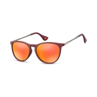 Okulary przeciwsłoneczne - Damskie okulary przeciwsłoneczne lustrzanki MS24F - miniaturka - grafika 1