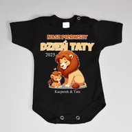 Body - Nasz pierwszy DZIEŃ TATY - lew - body niemowlęce - miniaturka - grafika 1