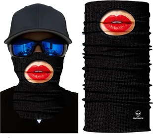 Pan i Pani Gadżet Chusta Red Lips r. uniwersalny 5 - Czapki i chusty sportowe damskie - miniaturka - grafika 1