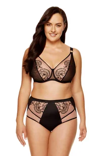 Kala/B2 biustonosz miękki (kolor Czarno-beżowy, rozmiar 75E) - Biustonosze - miniaturka - grafika 1