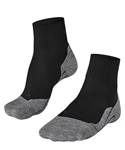 FALKE Mężczyźni Skarpety do wędrówek TK5 Wander Cool Short M Sso Oddychający I Szybkoschnący przeciw pęcherzom cienkie 1 Para, Czarny Black-Mix 3010, 42-43 - Skarpetki damskie - miniaturka - grafika 1