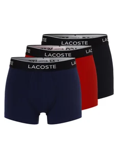 Lacoste Obcisłe bokserki pakowane po 3 szt. Mężczyźni Bawełna czarny|niebieski|czerwony jednolity, S - Majtki męskie - miniaturka - grafika 1
