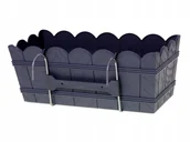 Skrzynie ogrodowe - Skrzynka balkonowa Elba 40 z uchwytami | Antracyt - miniaturka - grafika 1