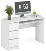 Biurka - EDINOS Białe nowoczesne biurko do pracy E8-C19 - miniaturka - grafika 1