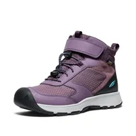 Buty dla chłopców - KEEN Skua Mid wodoodporne buty turystyczne, czarne, śliwkowe/śliwkowe, idealne, rozmiar 48, Czarna śliwka idealna, 13 UK - miniaturka - grafika 1