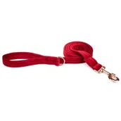 Smycze dla psów - Haas F1 Team Esme for Dog Esme For Dog dla psa welurowa cherry 150cm/2cm - miniaturka - grafika 1