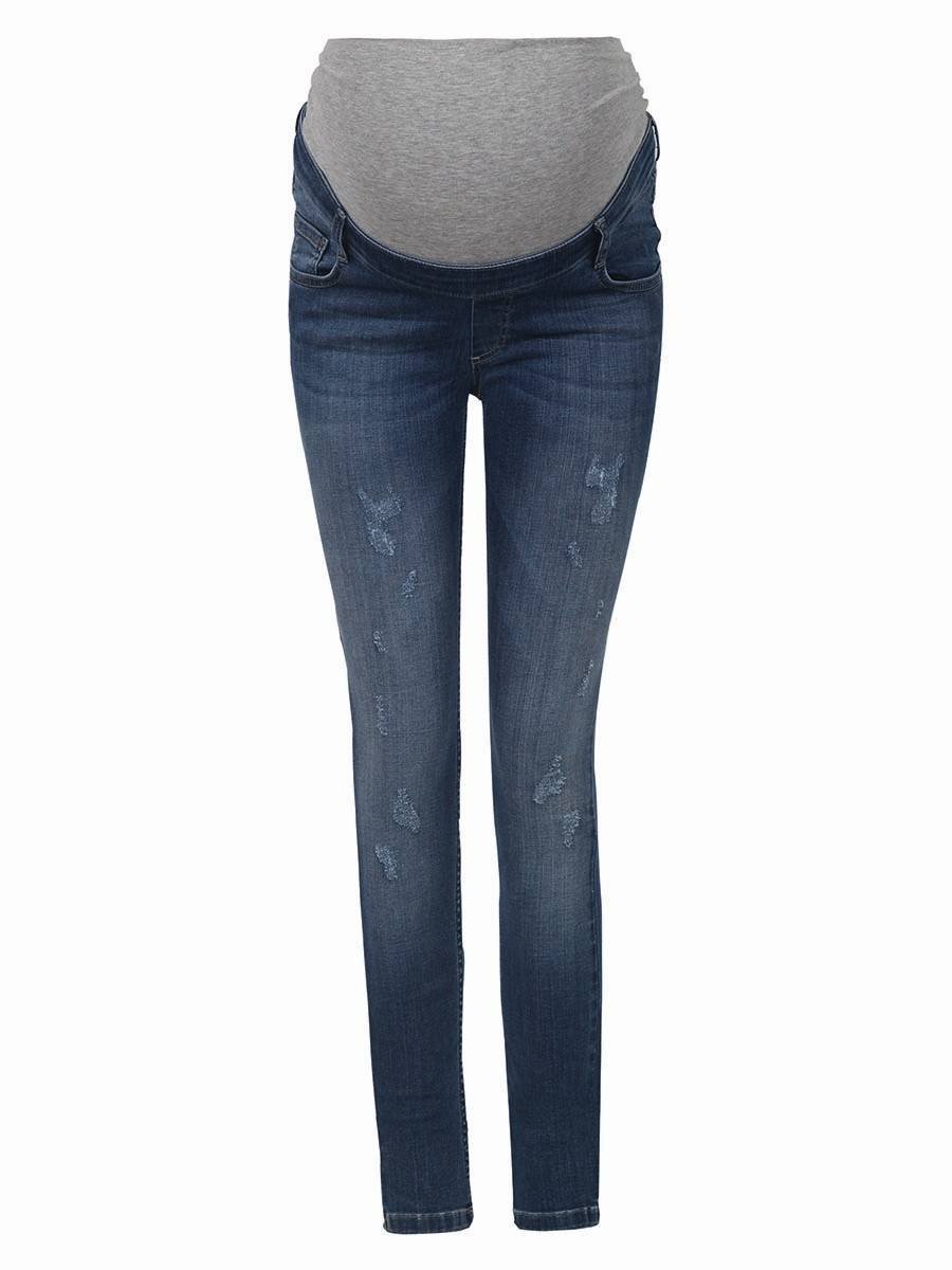 Damskie jeansy ciążowe niebieskie Bellybutton Maternity, r.40