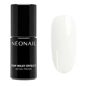 Lakiery hybrydowe - Top hybrydowy Top Milky Effect Creamy 7,2 ml - miniaturka - grafika 1