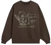 Bluzy damskie - Bluza Damska VANS Earthbound OS Crew Coal Brown VN000Q35EMP1 L - Vans - miniaturka - grafika 1