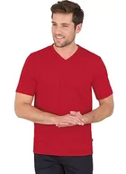 Koszulki męskie - Trigema T-shirt męski, czerwony (kirsch 036), M - miniaturka - grafika 1