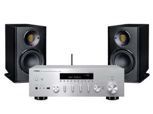 Yamaha R-N602 srebrny + CARINA BS243.4 czarny - Zestawy stereo - miniaturka - grafika 1
