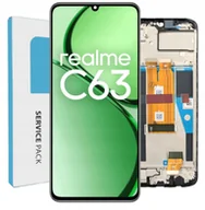 Części serwisowe do telefonów - ORYGINAŁ WYŚWIETLACZ EKRAN LCD SZYBKA DOTYK DO TELEFONU REALME C63 4G RAMKA - miniaturka - grafika 1