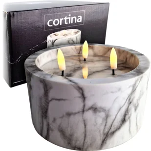 DEKORACYJNA ŚWIECA ZNICZ LED NA BATERIE WKŁAD 15CM - Świece - miniaturka - grafika 1