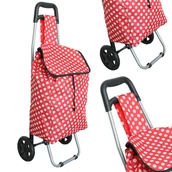 Torby i wózki na zakupy - Wózek na zakupy torba zakupowy na kółkach składany - miniaturka - grafika 1
