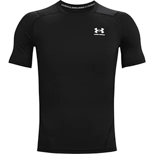 Under Armour Under Armour Męska koszulka Heatgear Armour Compression czarny Black/White (001) M 1361518-001-Medium - Koszulki męskie - miniaturka - grafika 1