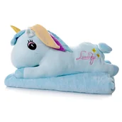 Koce i narzuty dla dzieci - Koc Pluszowy 100x160 z Poduszką - Maskotką 3w1 - miniaturka - grafika 1