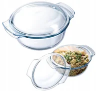 Naczynia żaroodporne - NACZYNIE ŻAROODPORNE Pyrex 3,5 L Brytfanna okrągłe - miniaturka - grafika 1