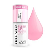 Lakiery hybrydowe - BrushUp! Rubber Base baza hybrydowa do paznokci Pretty Please 5g - miniaturka - grafika 1