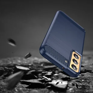 Carbon Case etui Samsung Galaxy S23+ elastyczny silikonowy karbonowy pokrowiec niebieskie - Etui i futerały do telefonów - miniaturka - grafika 8