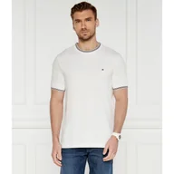 Koszulki męskie - Tommy Hilfiger T-shirt RWB TIPPED COLLAR TEE | Regular Fit | stretch - miniaturka - grafika 1