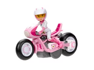 The Super Mario Bros. Movie 2.5”/6cm Peach Figure with Pull Back Racer - Samochody i pojazdy dla dzieci - miniaturka - grafika 1