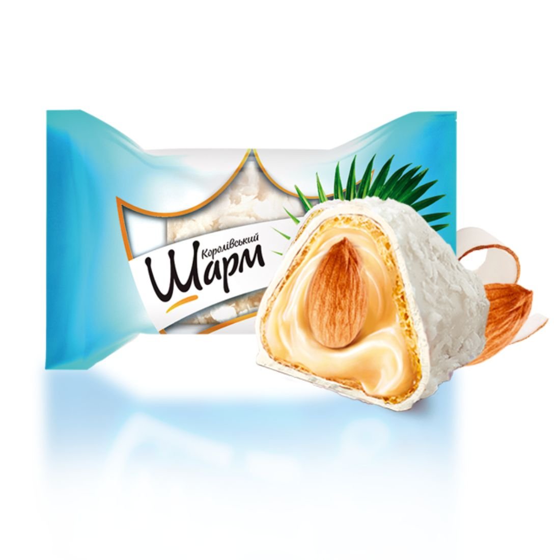 Wafelki z nadzieniem kokosowym i całym migdałem Royal Charm 2kg Abk