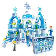 Klocki - Klocki Kraina Lodu Princess Kryształowy Zamek Lodowy Pałac Elsa Anna Olaf Klocki Kraina 07 - miniaturka - grafika 1