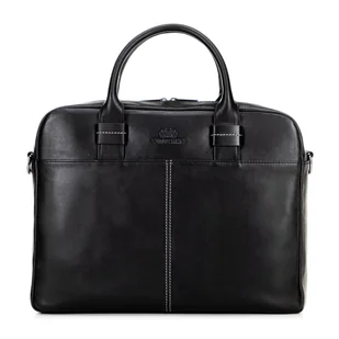 Torba na laptopa 14,5" z miękkiej skóry czarna - Torebki damskie Torba na laptopa 14,5" z miękkiej skóry czarna - Torebki damskie - miniaturka - grafika 1