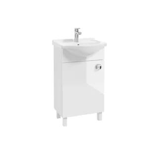 Szafka podumywalkowa z umywalką biały połysk Deftrans - Szafki łazienkowe - miniaturka - grafika 1