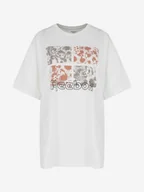 Koszulki i topy damskie - REEBOK- T-SHIRT DAMSKI - TE GRAPHIC TEE QT MS HB3500 koszulka BIAŁA - miniaturka - grafika 1