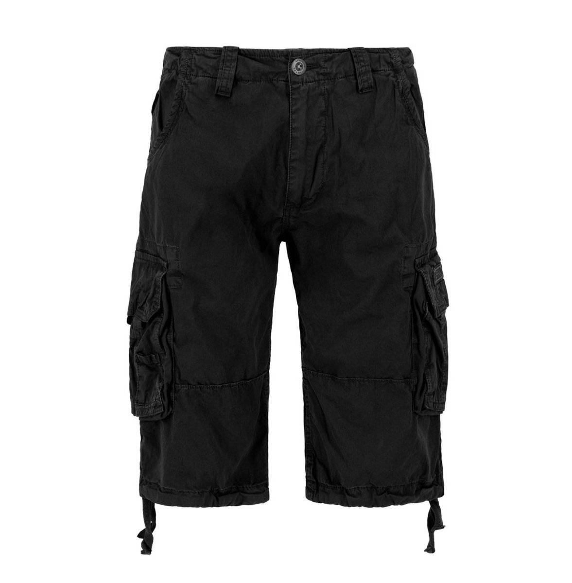 spodnie bojówki krótkie ALPHA INDUSTRIES - JET SHORT BLACK-38