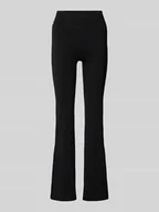 Legginsy - Legginsy o rozkloszowanym kroju z naszywką z logo - miniaturka - grafika 1